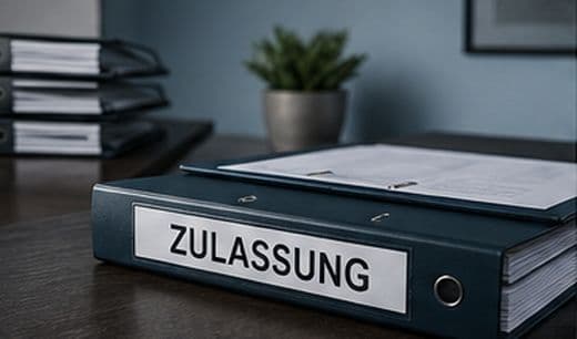 Ordner mit Zulassungsunterlagen
